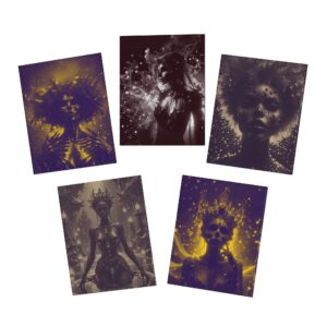 Greeting Cards (5-Pack) - The Mistresses Halloween Collection