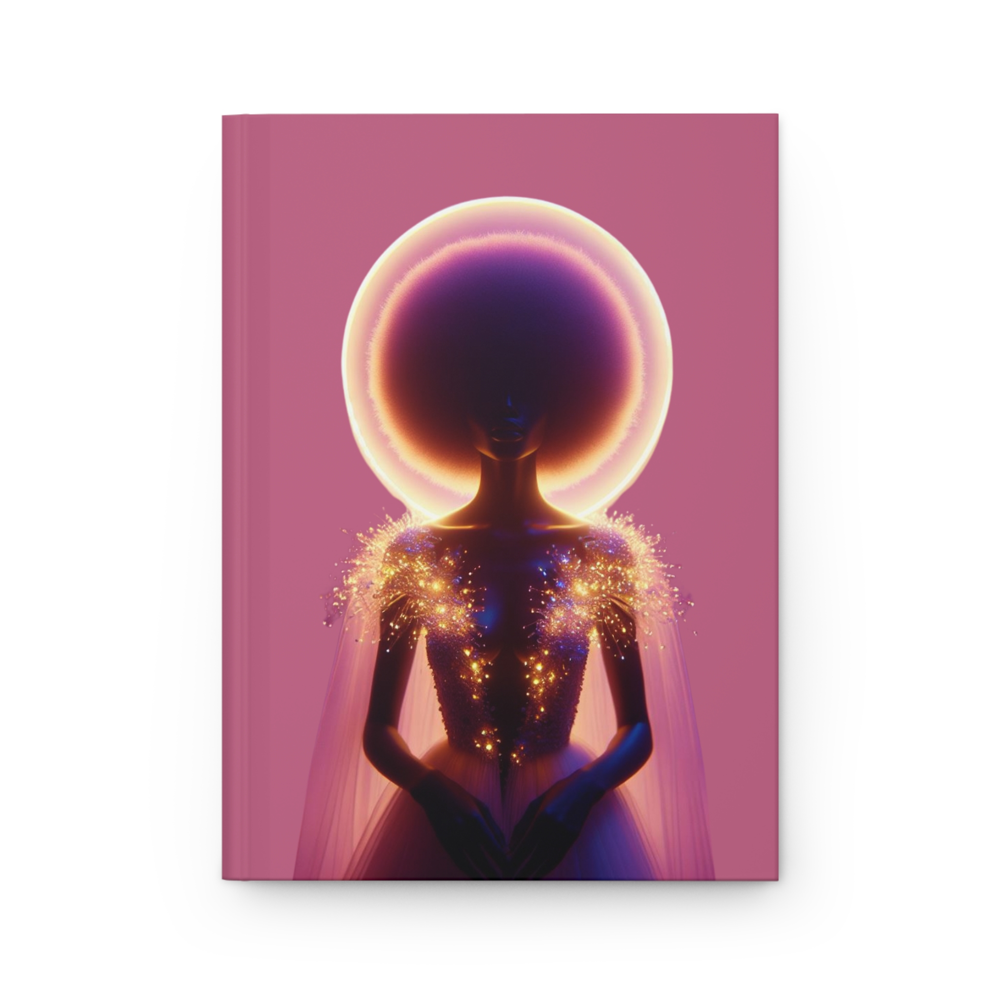 Blush Ethereal Halo Goddess Journal — Hardcover Notebook