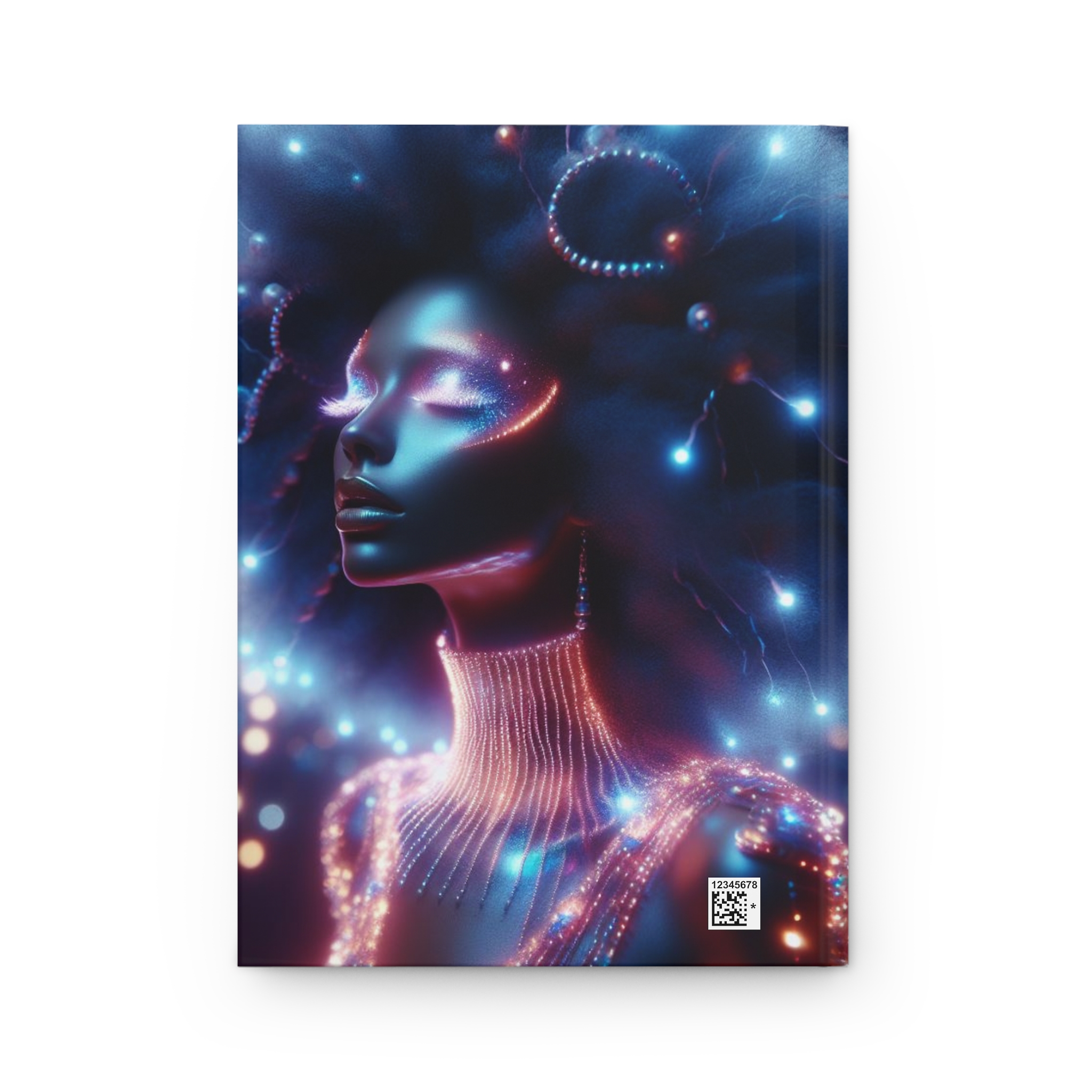 Galatica Futuristic Neon Muse Hardcover Journal — Art Notebook - Image 2