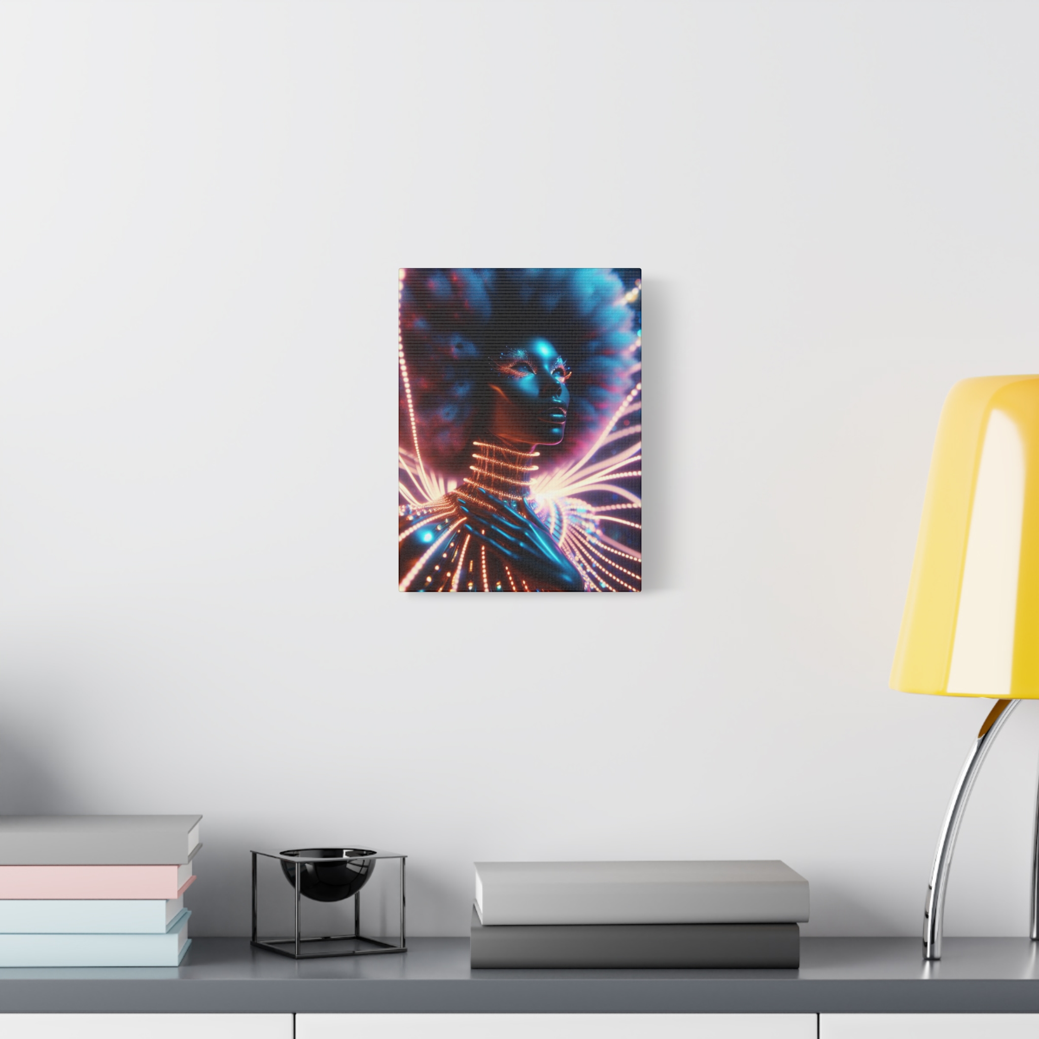 In Awe Futuristic Muse Matte Canvas Art - Stretched 1.25" - Image 7