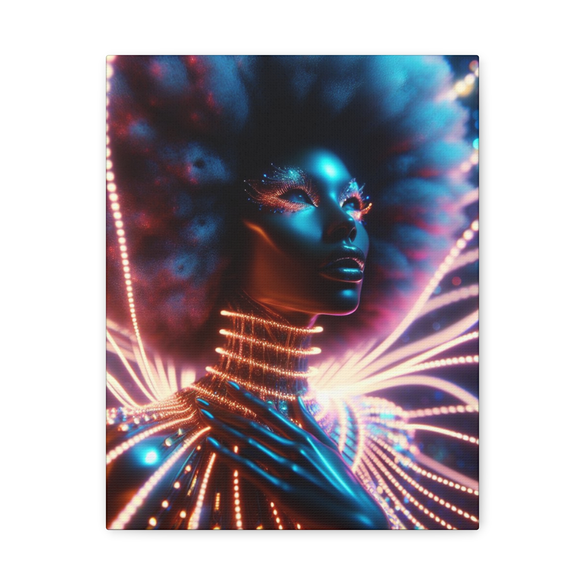 In Awe Futuristic Muse Matte Canvas Art - Stretched 1.25" - Image 9