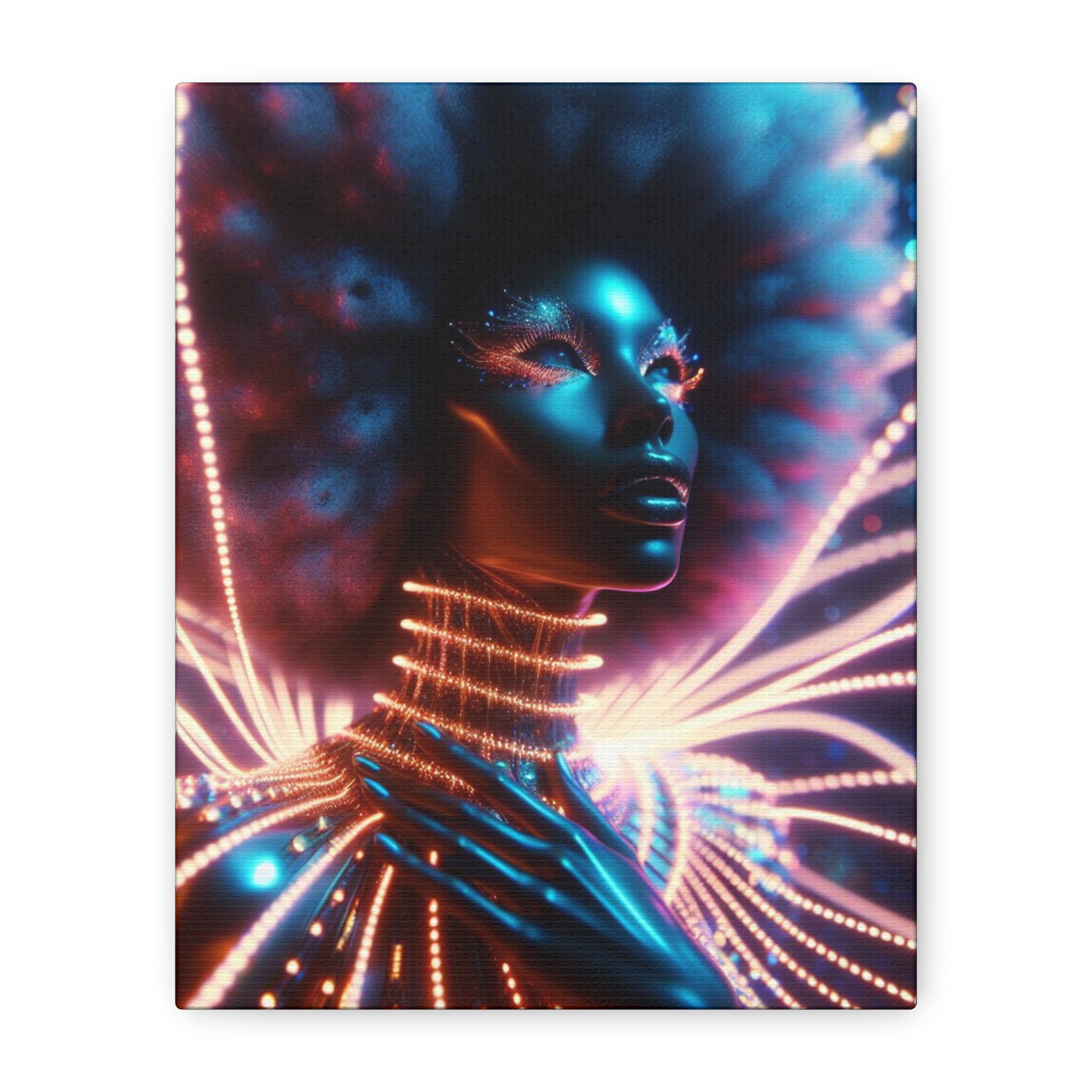 In Awe Futuristic Muse Matte Canvas Art - Stretched 1.25"