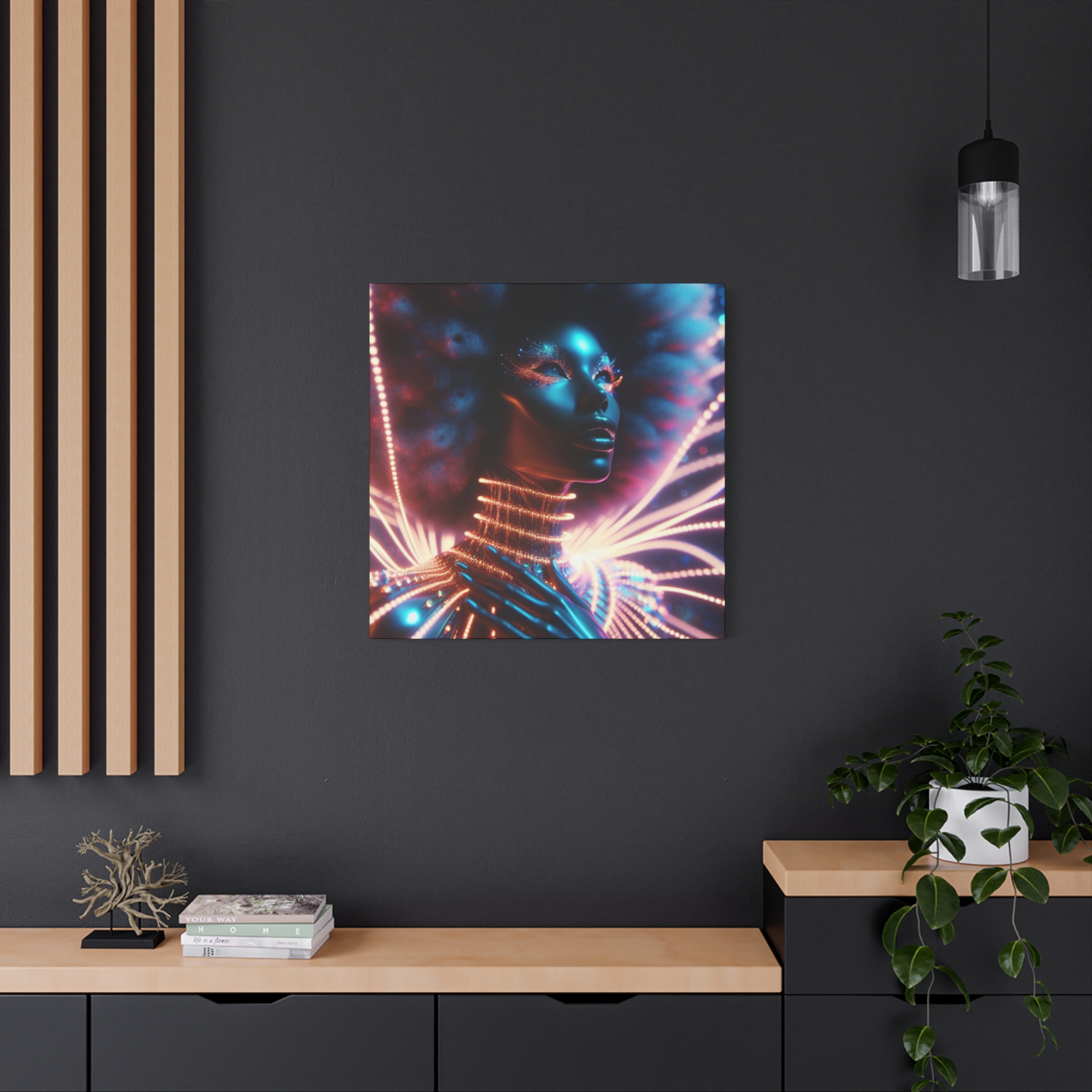 In Awe Futuristic Muse Matte Canvas Art - Stretched 1.25" - Image 76