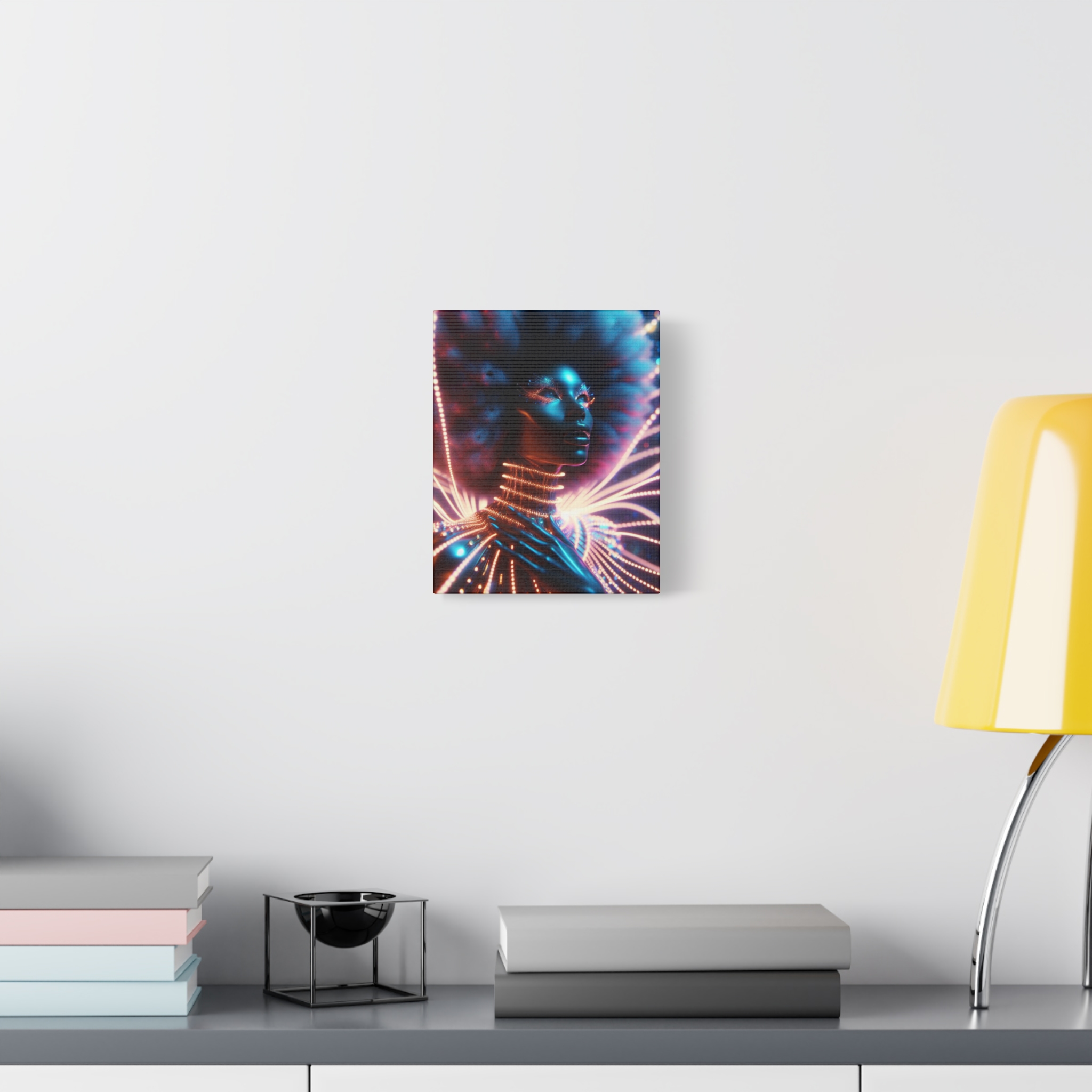 In Awe Futuristic Muse Matte Canvas Art - Stretched 1.25" - Image 3