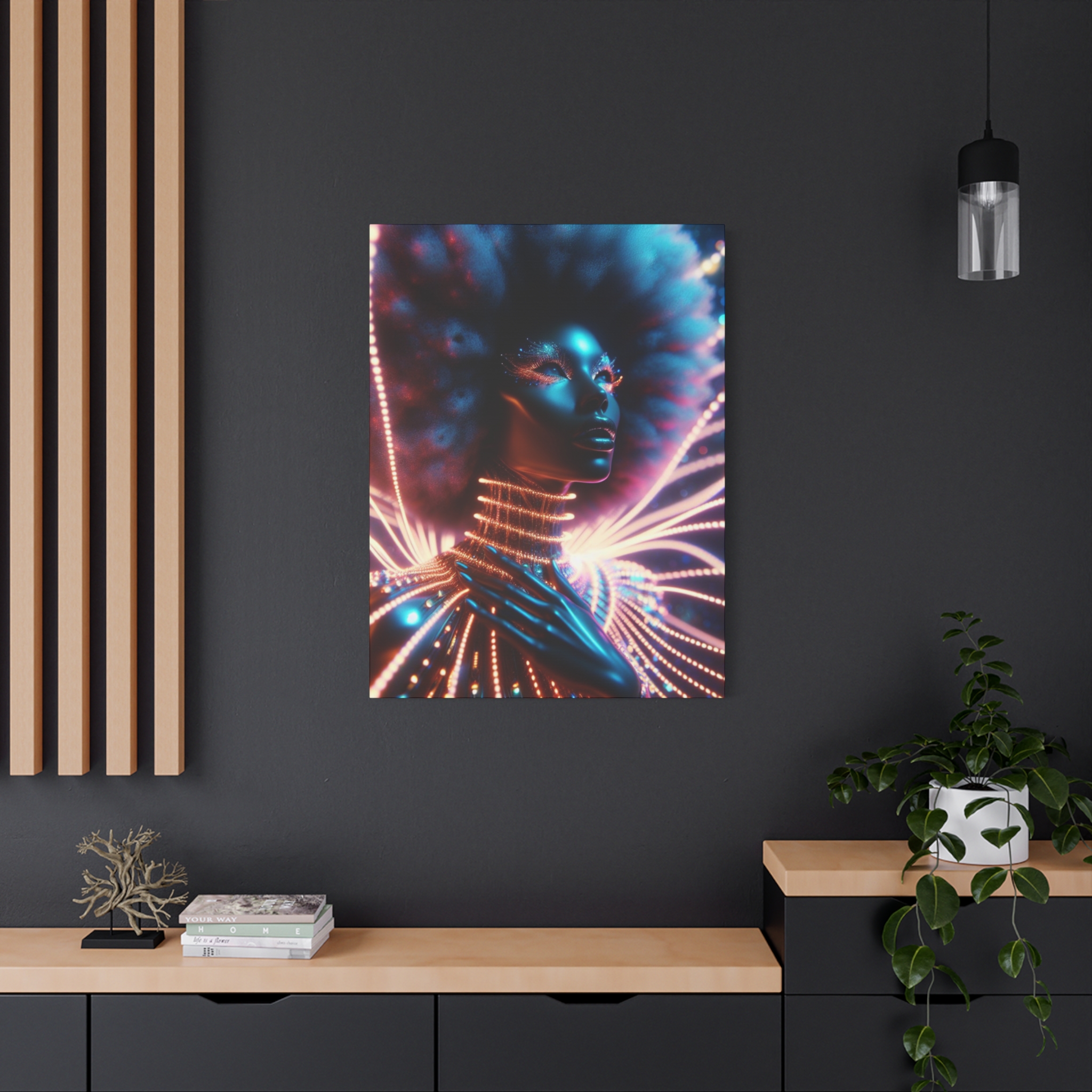 In Awe Futuristic Muse Matte Canvas Art - Stretched 1.25" - Image 40