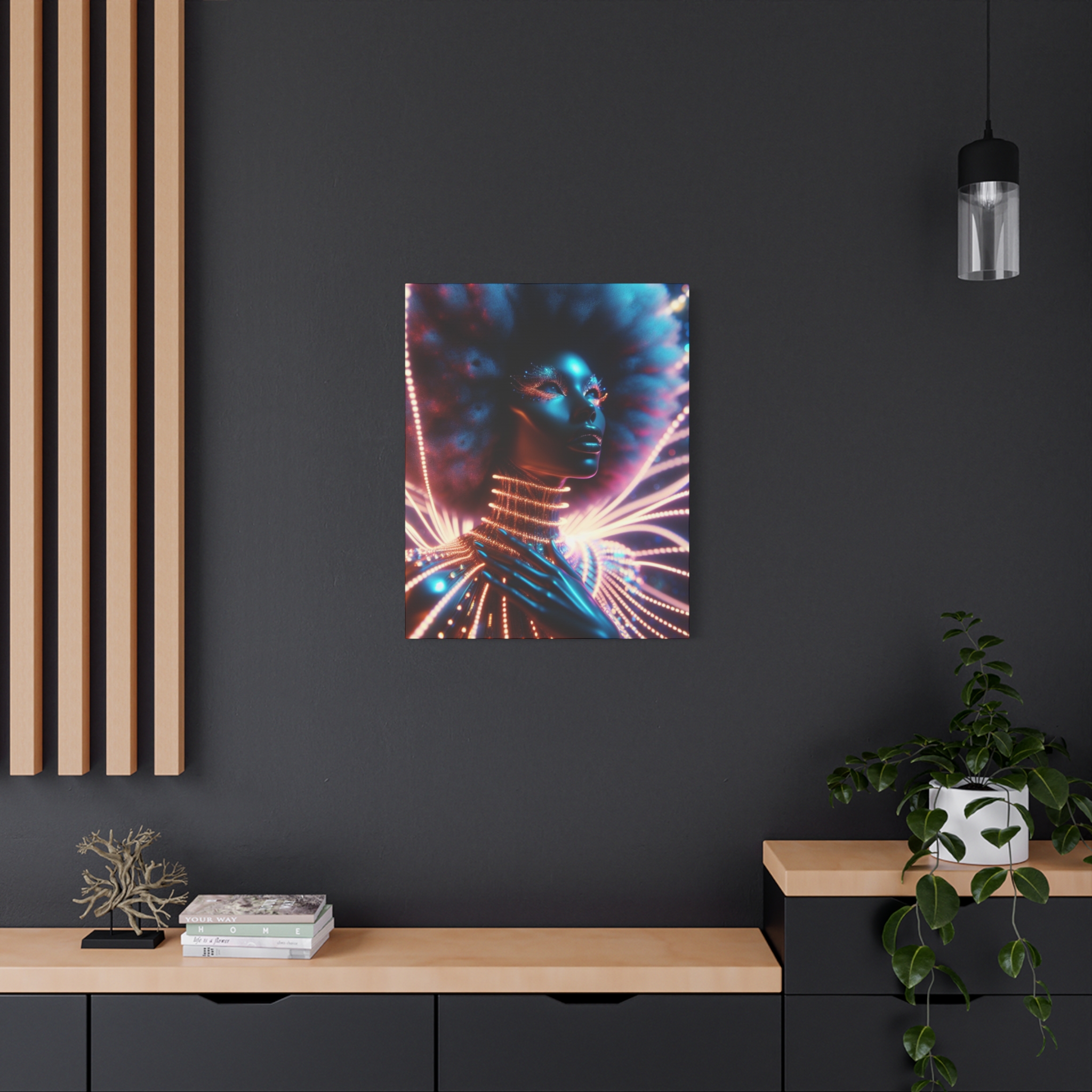 In Awe Futuristic Muse Matte Canvas Art - Stretched 1.25" - Image 32