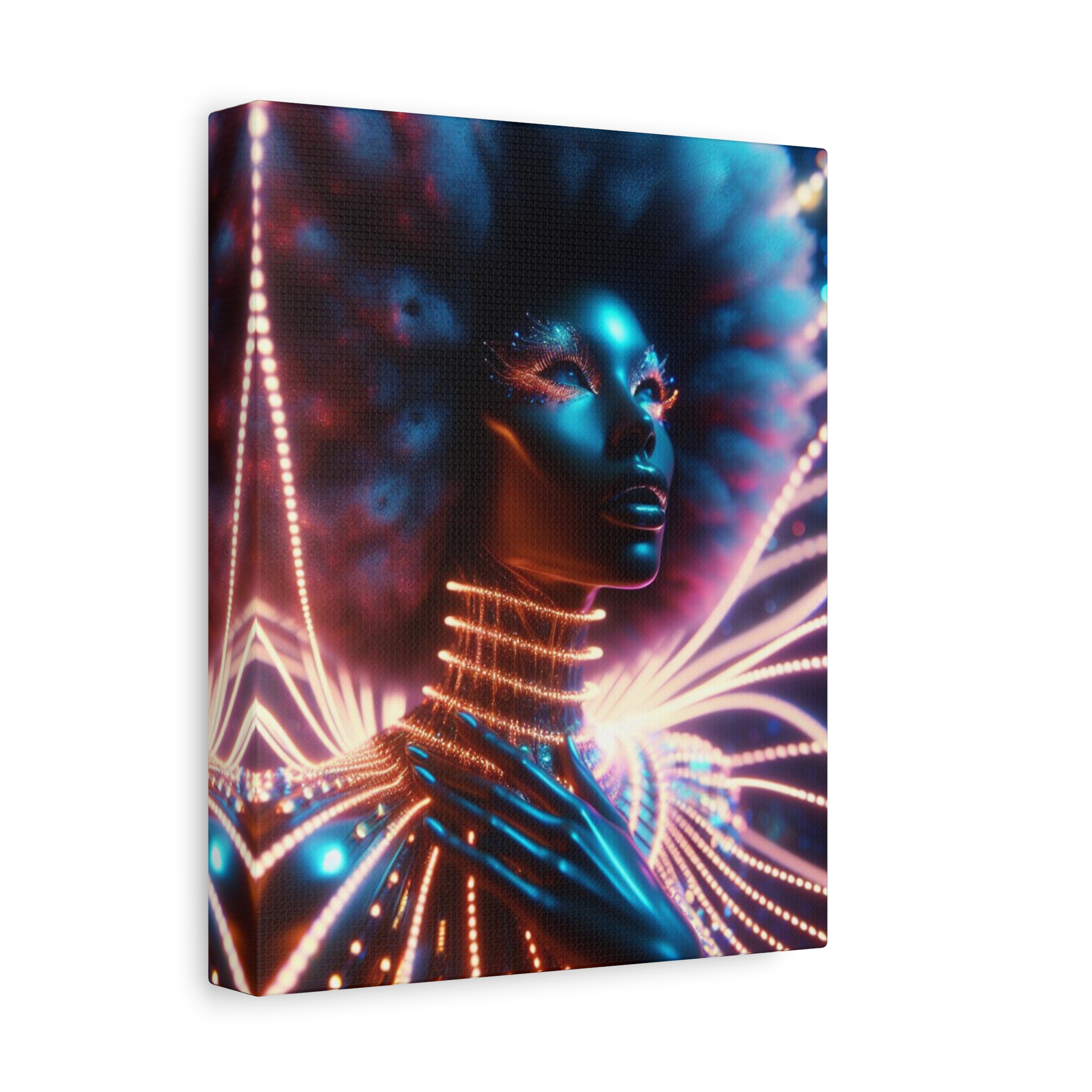 In Awe Futuristic Muse Matte Canvas Art - Stretched 1.25" - Image 2