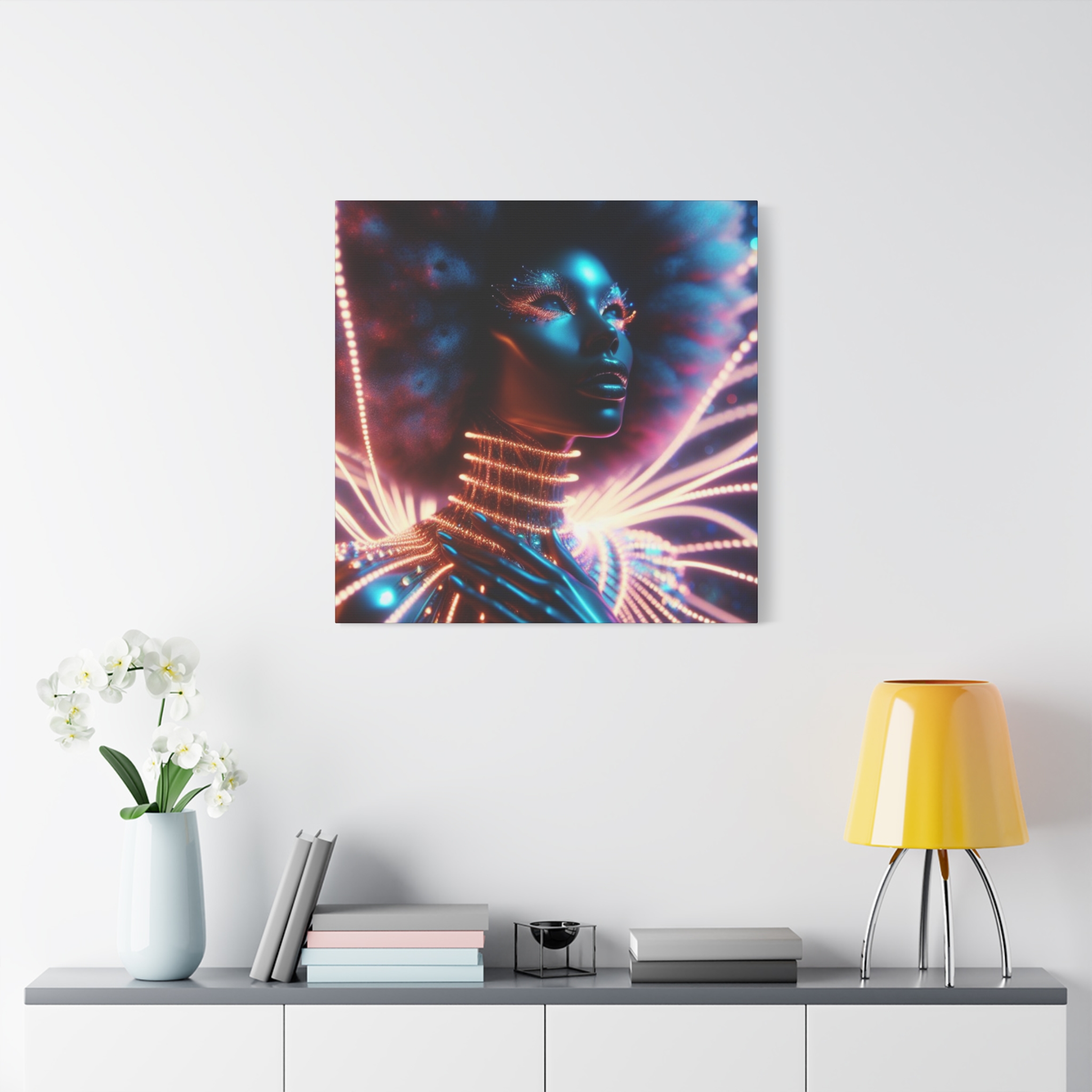 In Awe Futuristic Muse Matte Canvas Art - Stretched 1.25" - Image 75