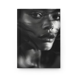 Profound Intensity Black & White Portrait Hardcover Journal — for Creative Writing, Personal Reflection, Gift