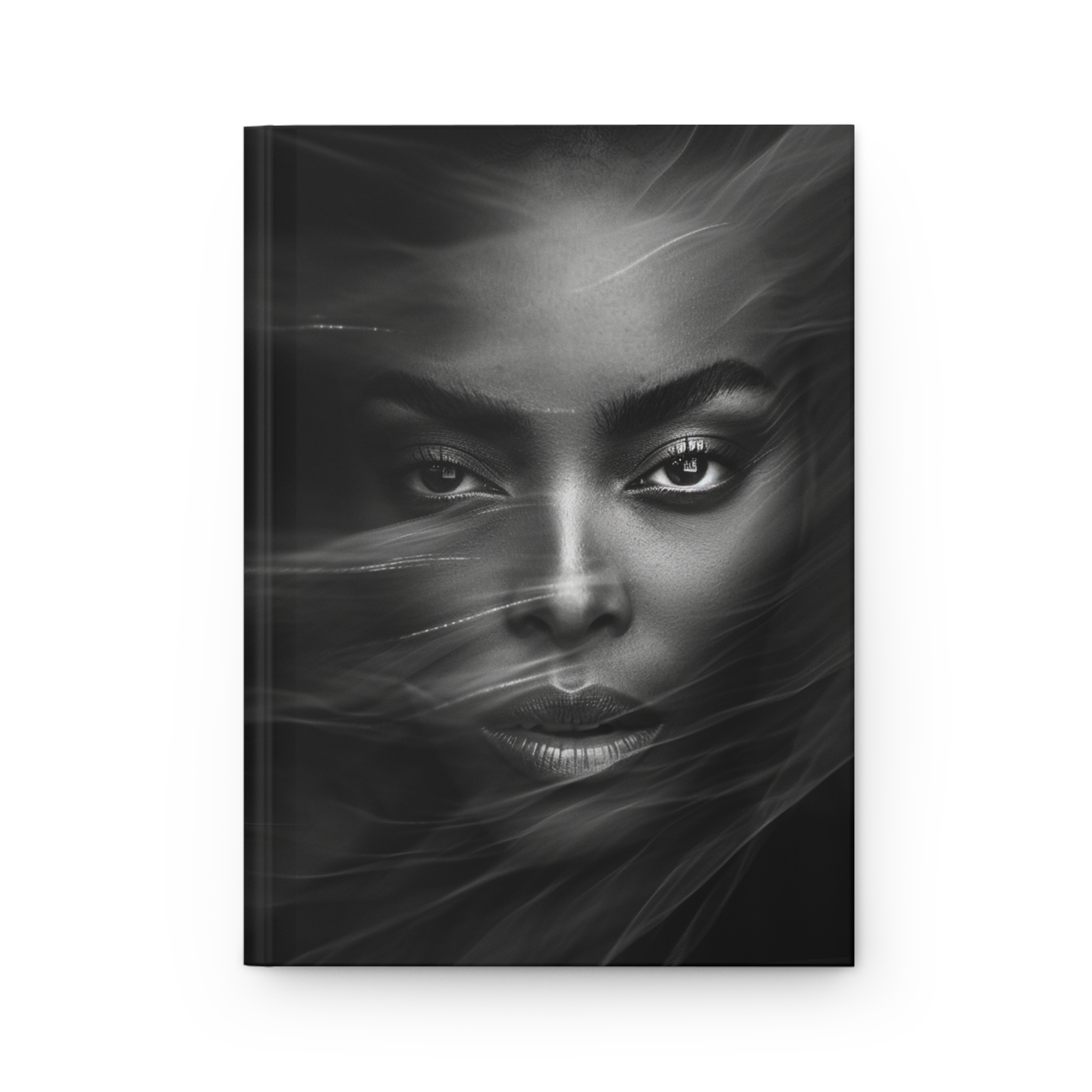Ethereal Soul Gaze Portrait Hardcover Journal — Notebook for Creative Writing & Reflection
