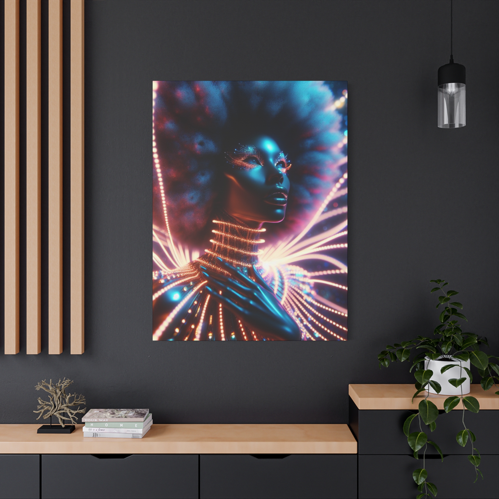 In Awe Futuristic Muse Matte Canvas Art - Stretched 1.25" - Image 44