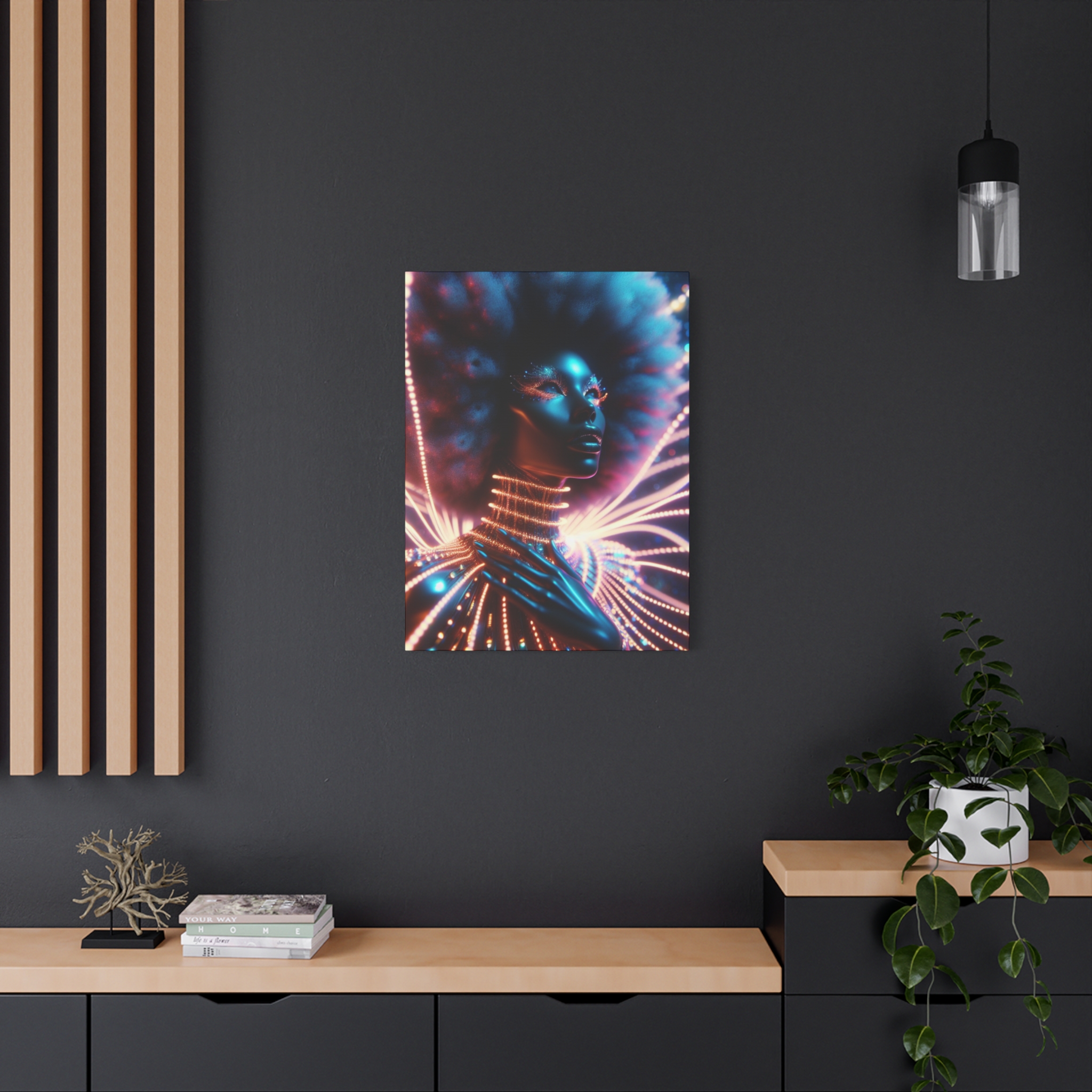 In Awe Futuristic Muse Matte Canvas Art - Stretched 1.25" - Image 36