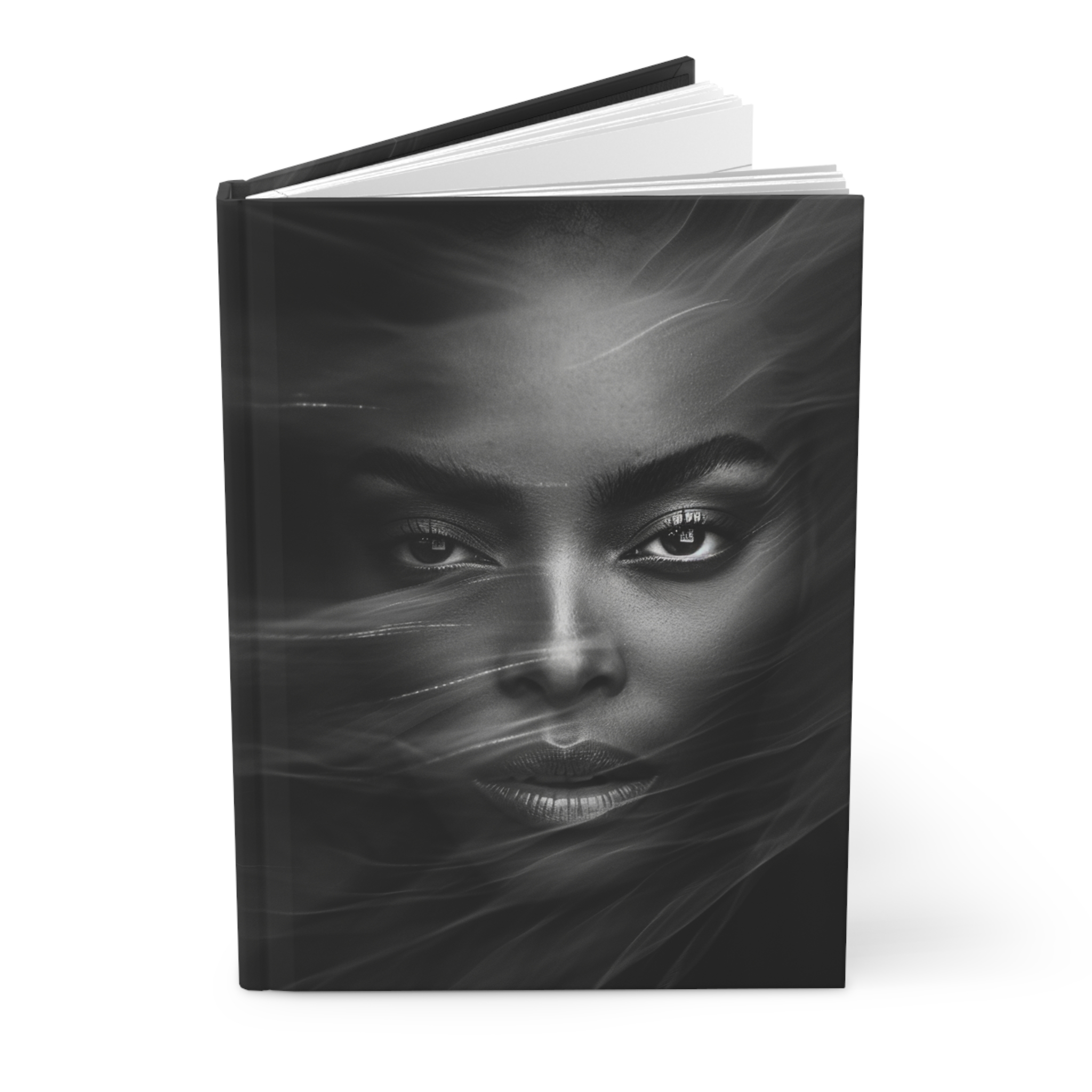 Ethereal Soul Gaze Portrait Hardcover Journal — Notebook for Creative Writing & Reflection - Image 3